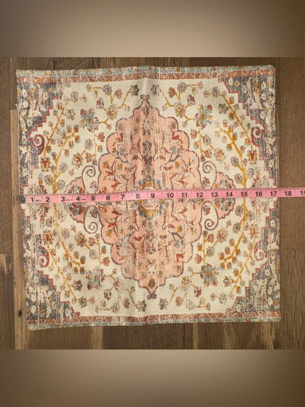 Set of 2 Vintage Persian Rug Style Pillow Covers Boho 17x17